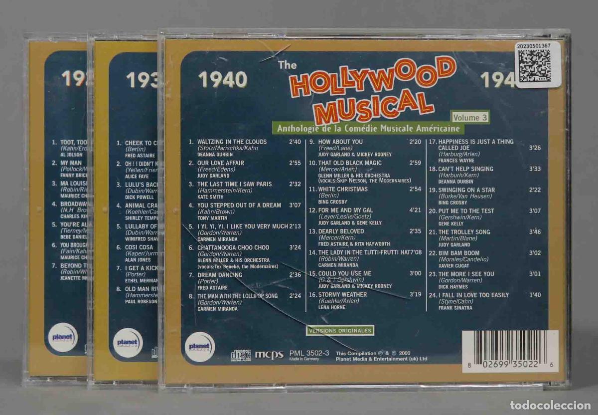 CDs de m&uacute;sica: 3 CD. THE HOLLYWOOD MUSICAL - Foto 4