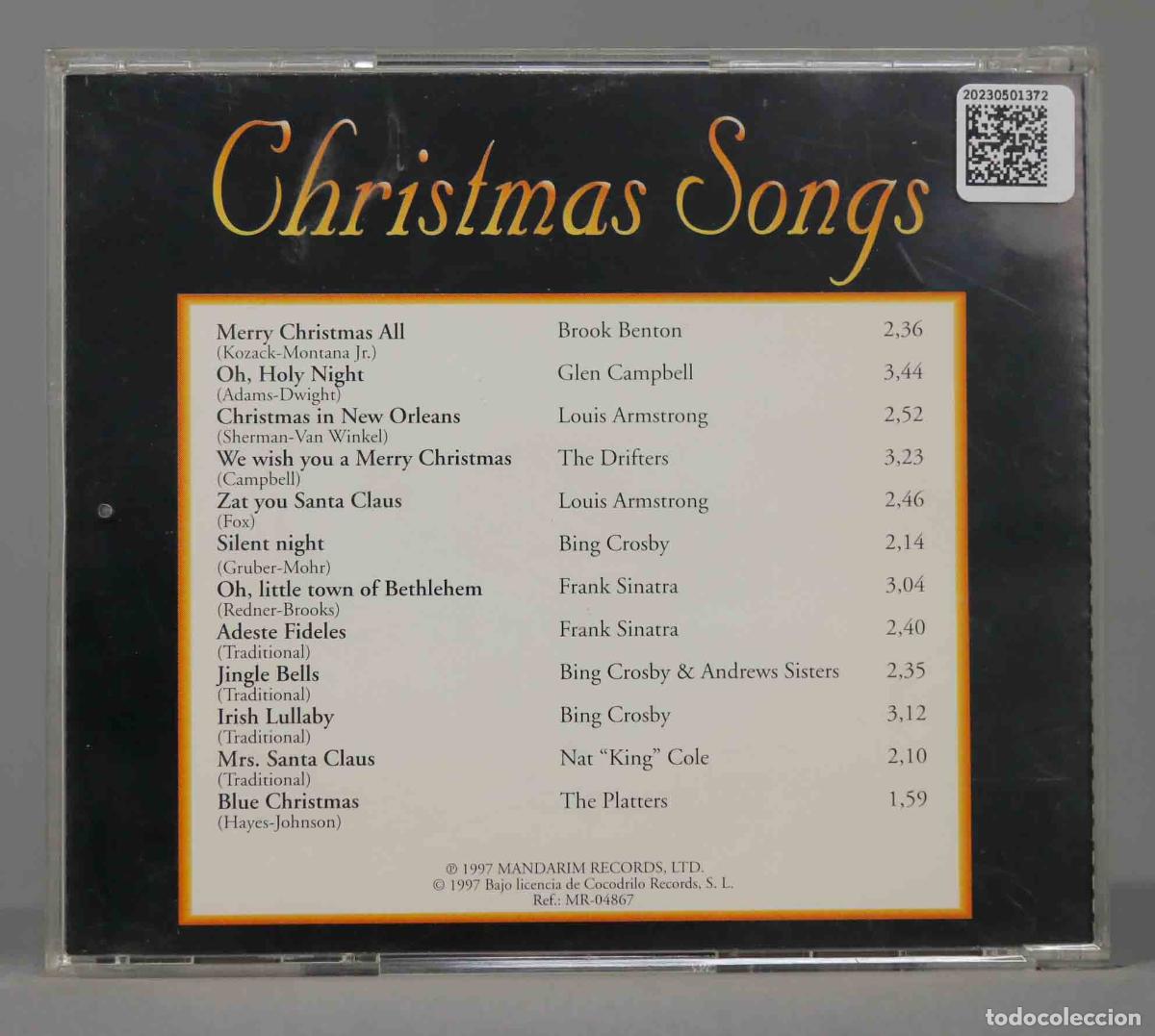 CDs de m&uacute;sica: CD. CHRISTMAS SONGS - Foto 2