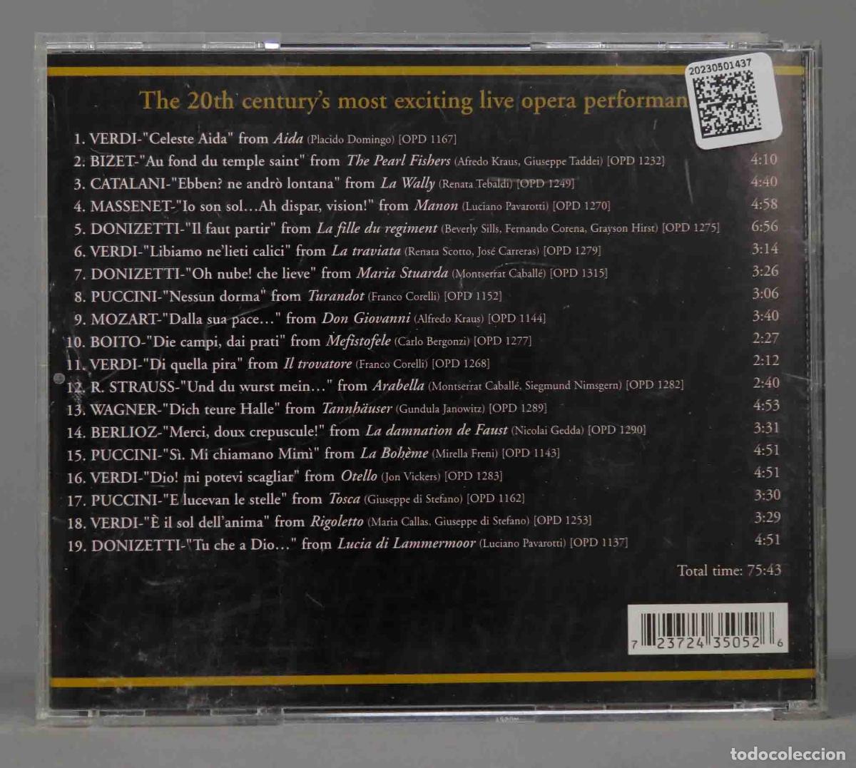 CDs de m&uacute;sica: CD. Various &ndash; Opera Obsession! Opera d&acute;Oro&acute;s Greatest Hits. - Foto 2