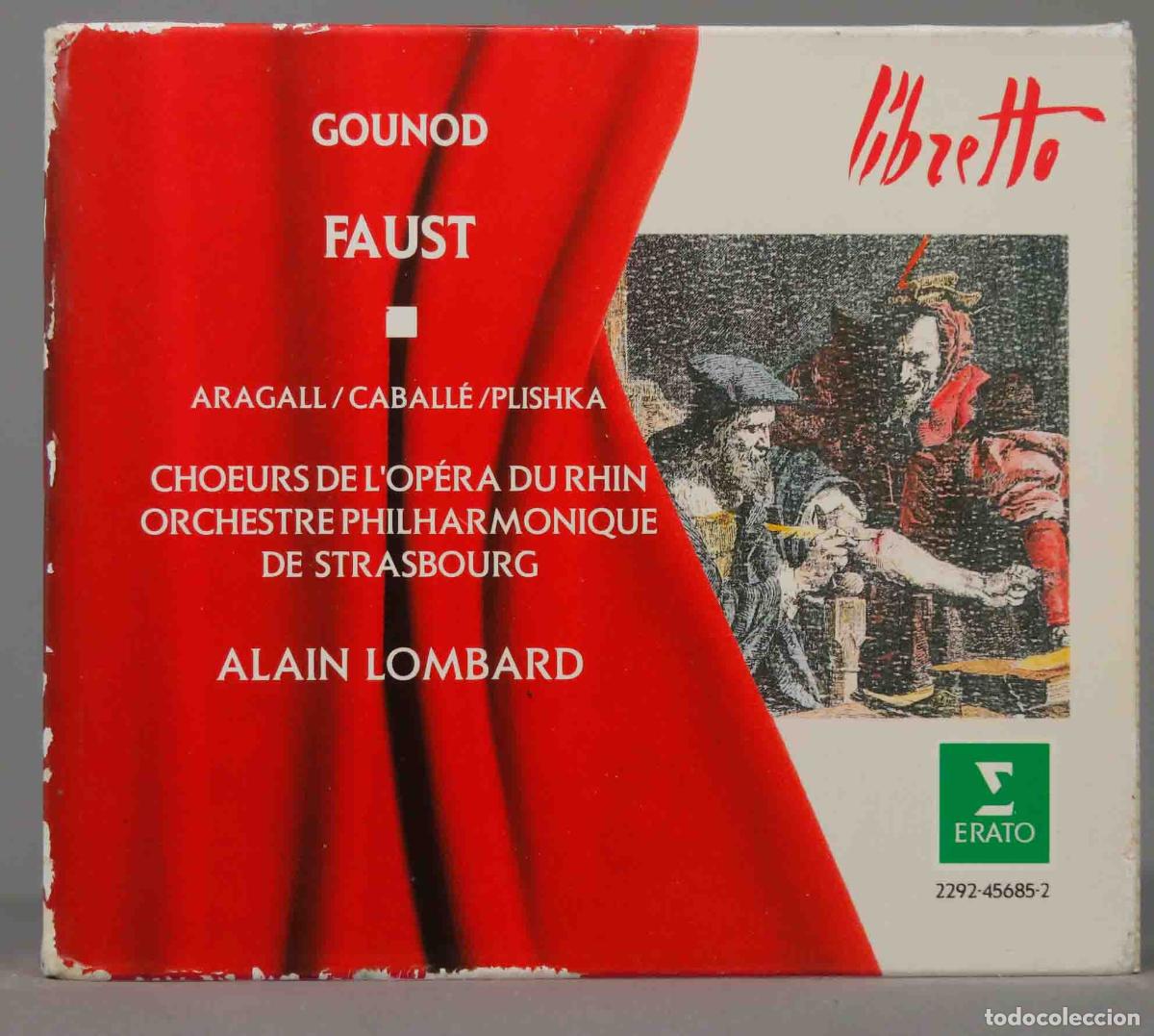 CDs de m&uacute;sica: 3 CD. Lombard &ndash; Faust. GOUNOD. 1977 - Foto 1