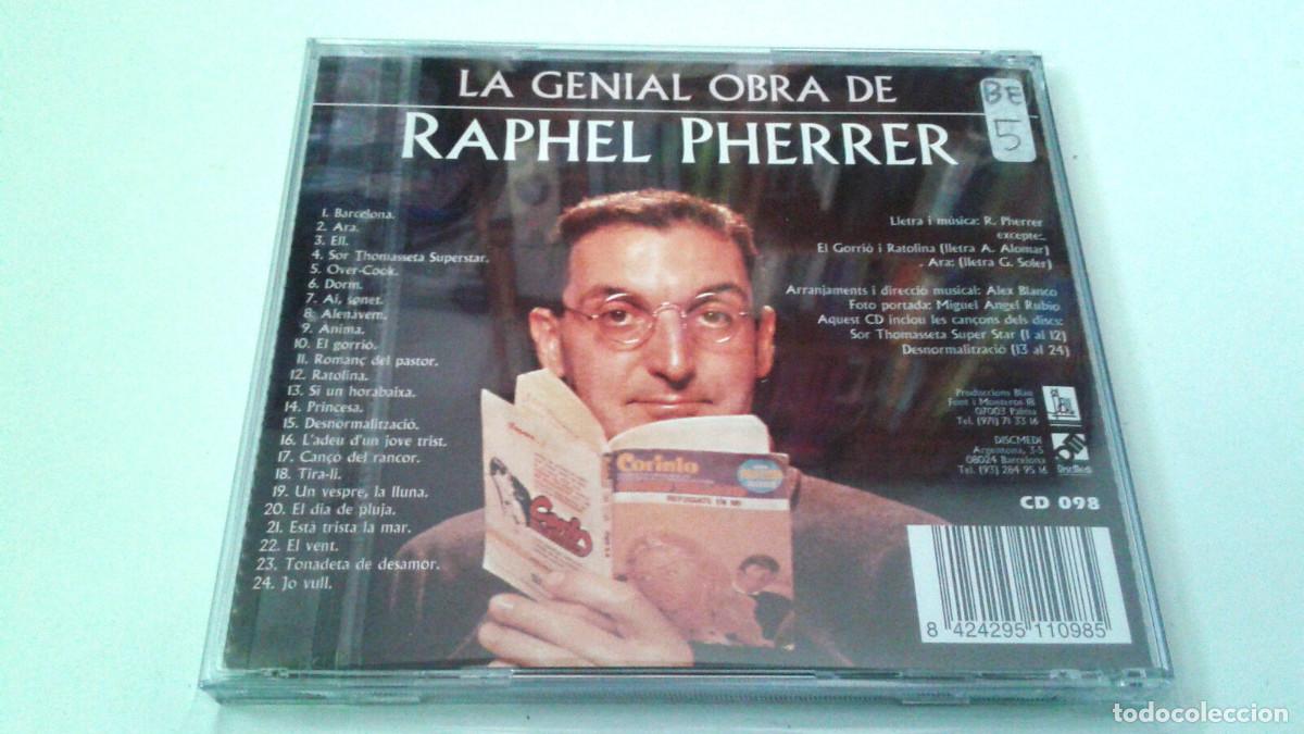 CDs de m&uacute;sica: RAPHEL PHERRER &rdquo;LA GENIAL OBRA DE RAPHEL PHERRER&rdquo; CD 24 TRACKS - Foto 2