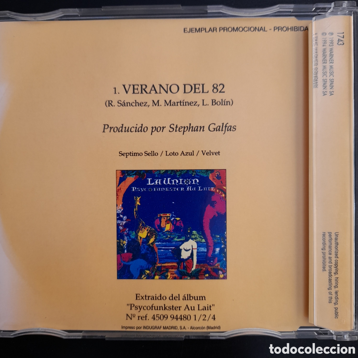 CDs de m&uacute;sica: La Uni&oacute;n &ndash; Verano Del 82. CD, Single, Promo - Foto 2