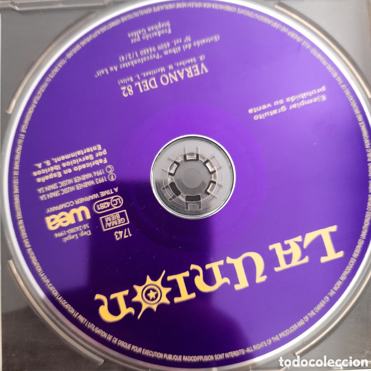 CDs de m&uacute;sica: La Uni&oacute;n &ndash; Verano Del 82. CD, Single, Promo - Foto 3