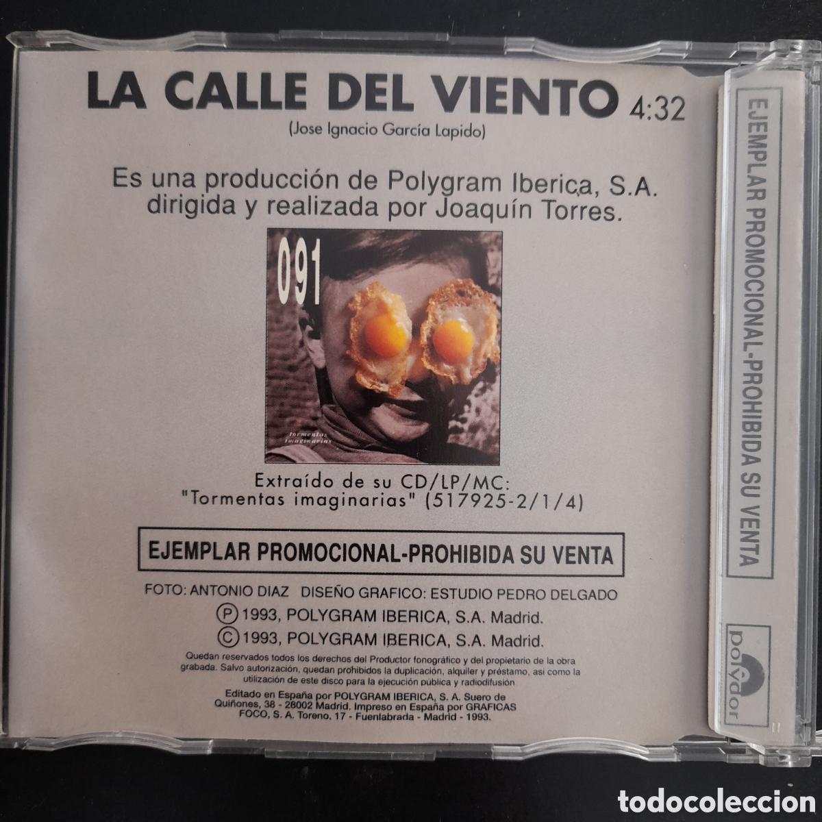 CDs de m&uacute;sica: 091 &ndash; La Calle Del Viento. CD, Single, Promo - Foto 2