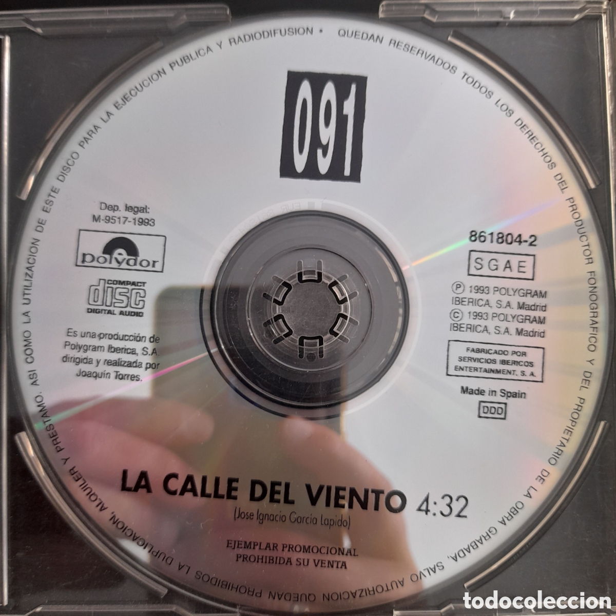 CDs de m&uacute;sica: 091 &ndash; La Calle Del Viento. CD, Single, Promo - Foto 3