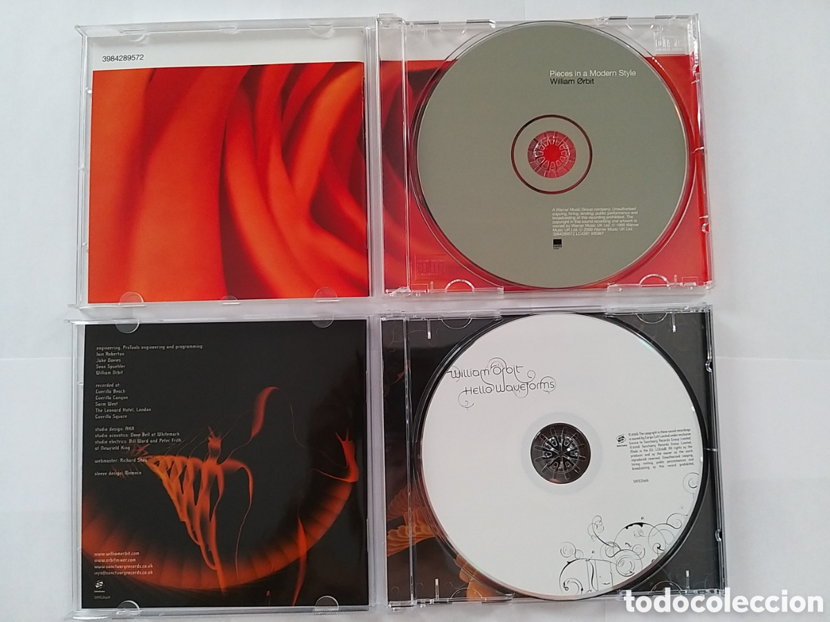 CDs de m&uacute;sica: WILLIAM ORBIT - PIECES ON A MODERN STYLE + HELLO WAVEFORMS - 2 DS SET - Foto 3