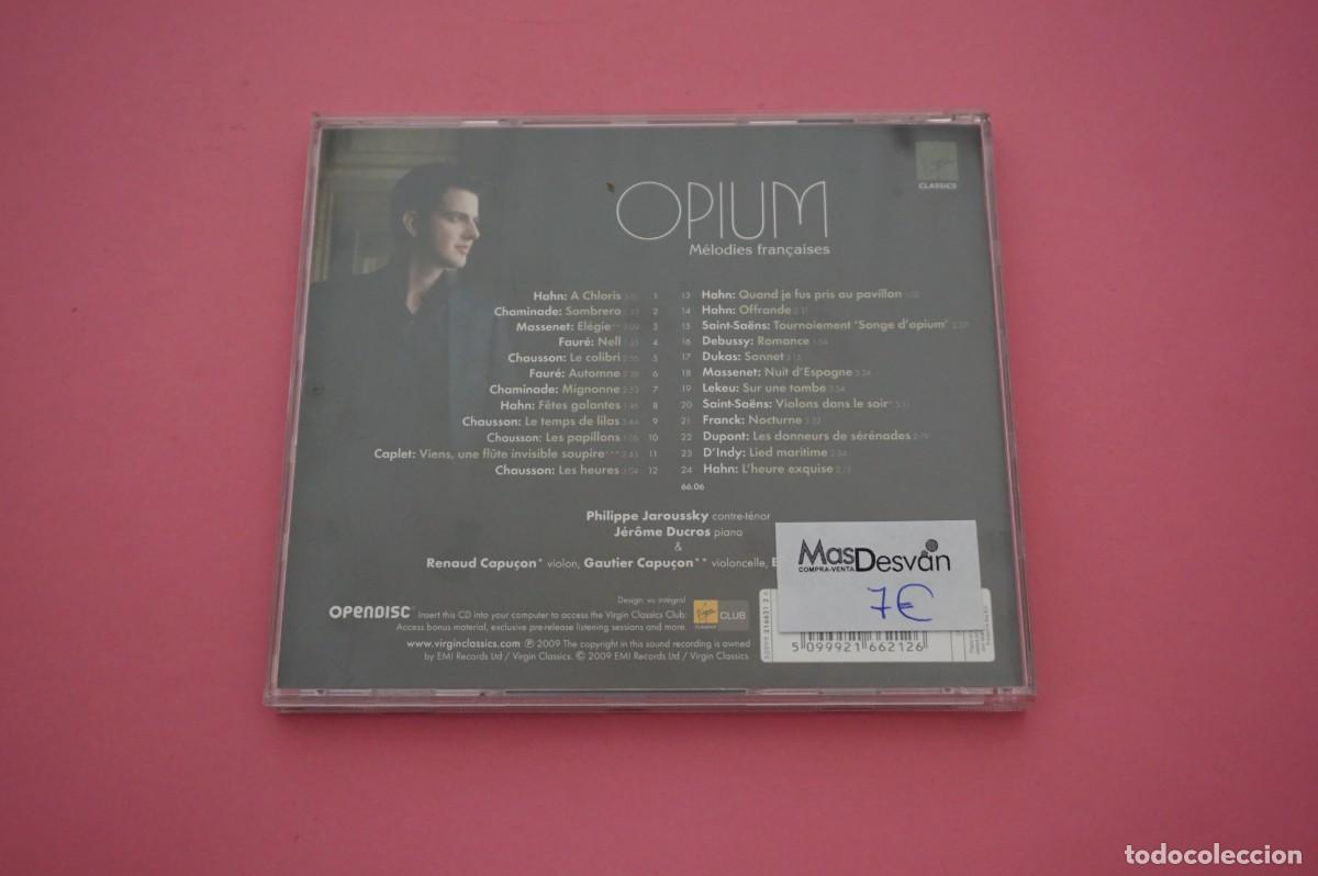 CDs de m&uacute;sica: CD/ OPIUM - PHILIPPE JAROUSSKY - JEROME DUCROS - Foto 3
