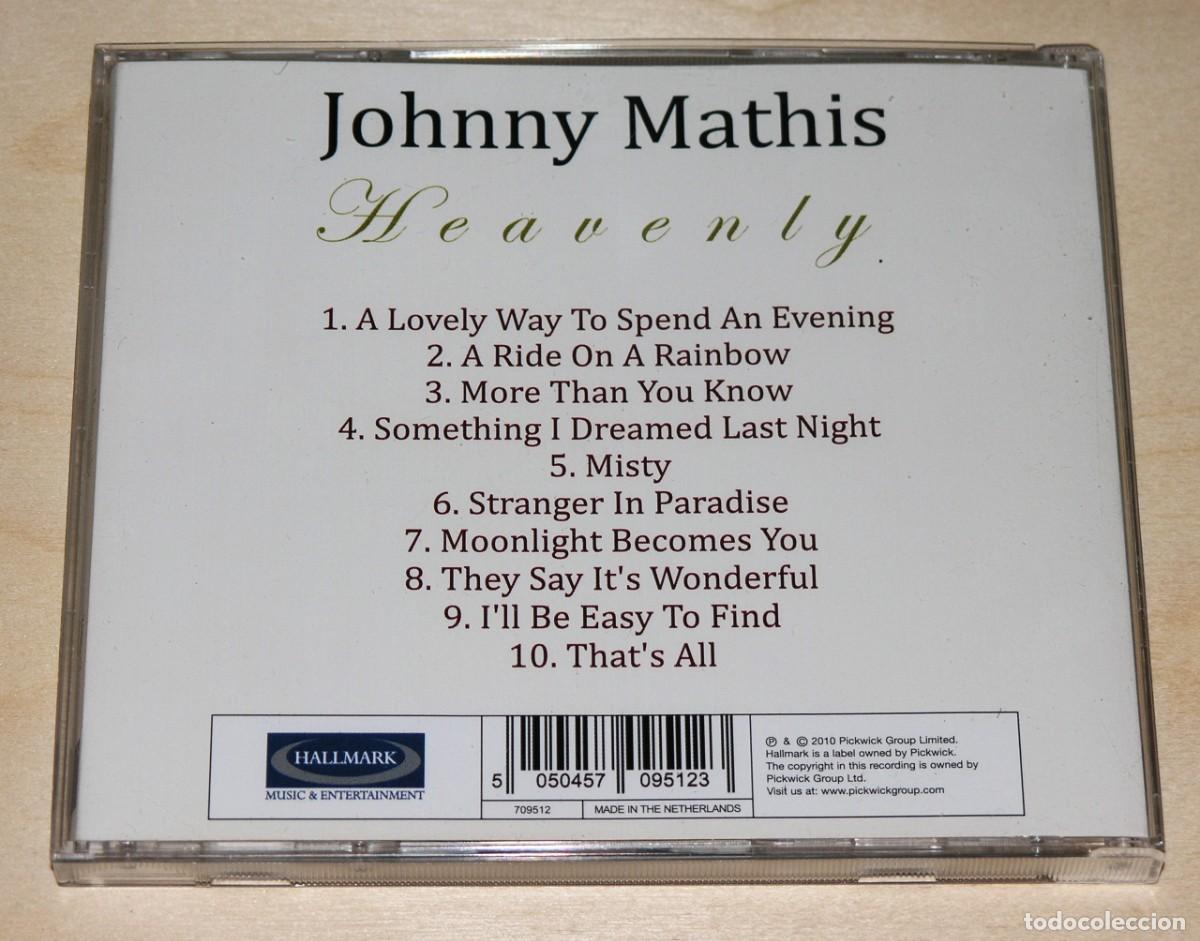 CDs de m&uacute;sica: CD JOHNNY MATHIS - HEAVENLY (1959). - Foto 3