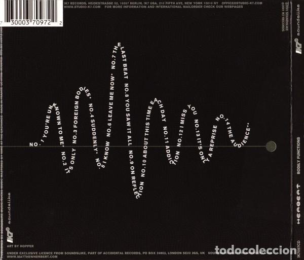CDs de m&uacute;sica: Herbert &ndash; Bodily Functions - Foto 2