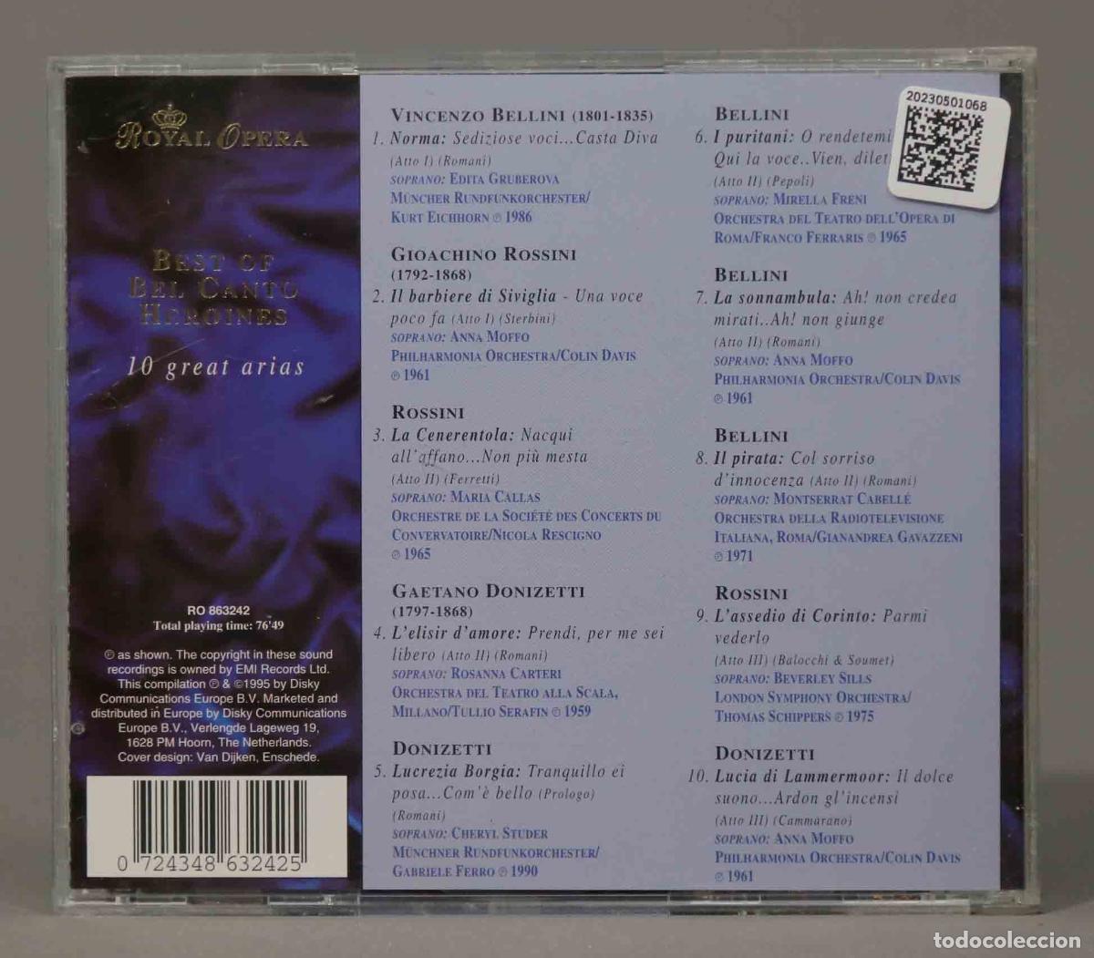 CDs de m&uacute;sica: CD. 10 GREAT ARIAS - Foto 2