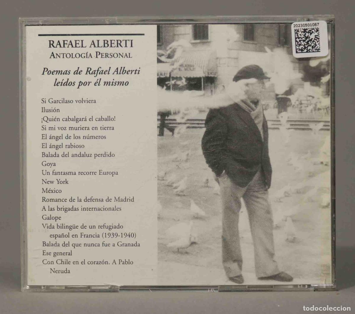 CDs de m&uacute;sica: CD. Rafael Alberti &ndash; Antolog&iacute;a Personal - Foto 2