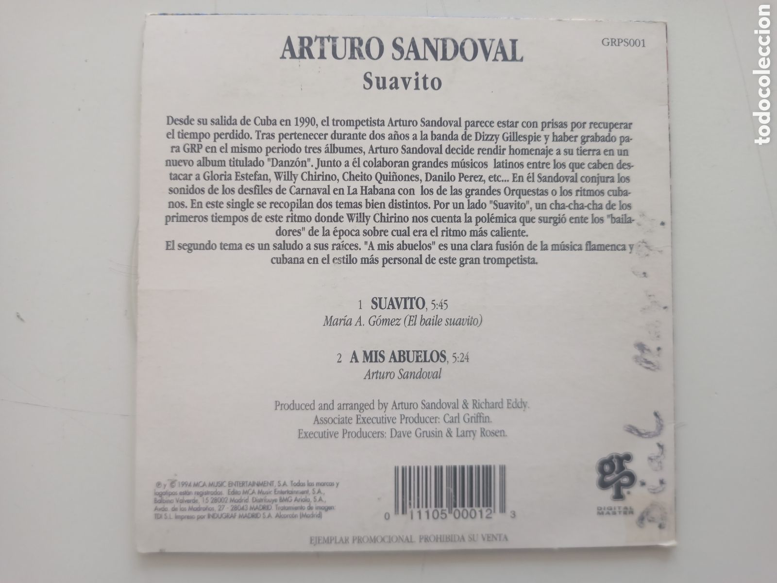 CDs de m&uacute;sica: Arturo Sandoval - Suavito (cdsg) - Foto 2