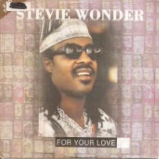 CDs de Música: STEVIE WONDER - FOR YOUR LOVE / MY CHERIE AMOUR (CDSINGLE CARTON, MOTOWN RECORDS 1995)