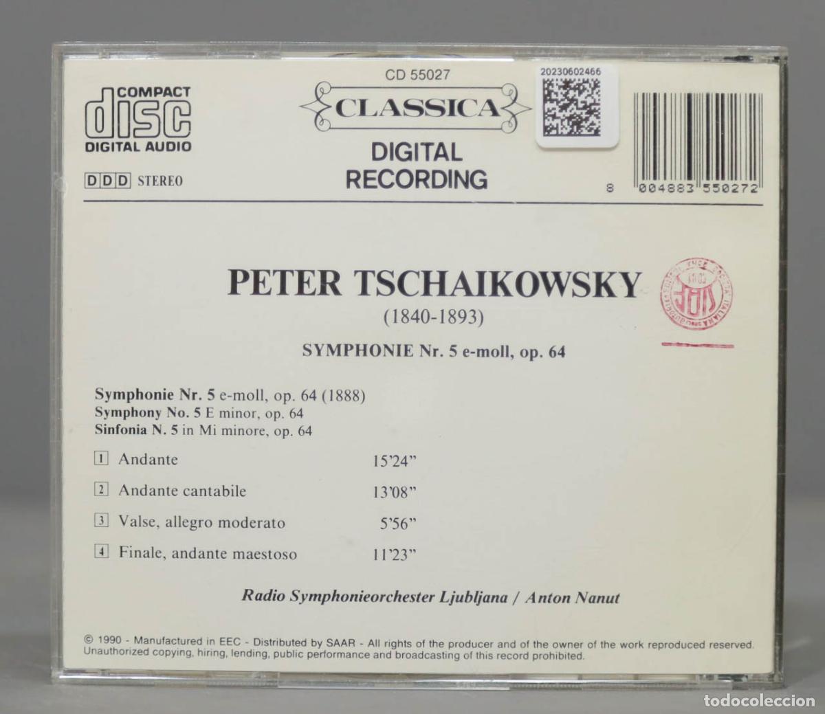 CDs de m&uacute;sica: CD. Nanut &ndash; Symphony Nr. 5 E-moll Op. 64. Tschaikowsky - Foto 2