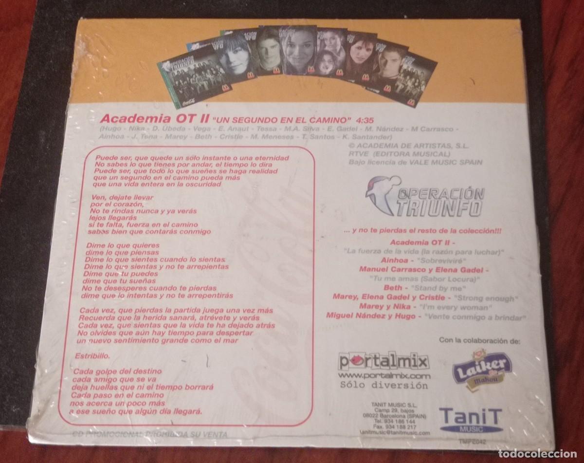 CDs de m&uacute;sica: CD OPERACI&Oacute;N TRIUNFO CD 8 PRECINTADO - Foto 2