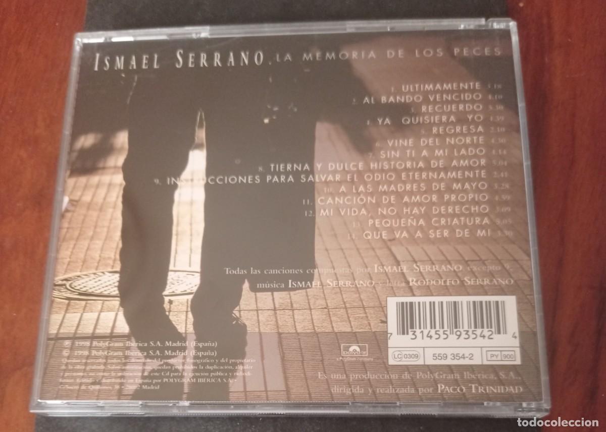 CDs de m&uacute;sica: CD ISMAEL SERRANO LA MEMORIA DE LOS PECES - Foto 2