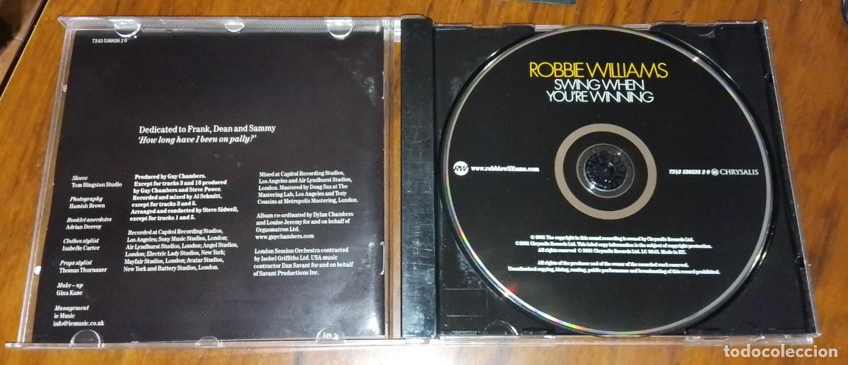 CDs de m&uacute;sica: CD ROBBIE WILLIAMS SWING WHEN YOURE WINNING - Foto 3