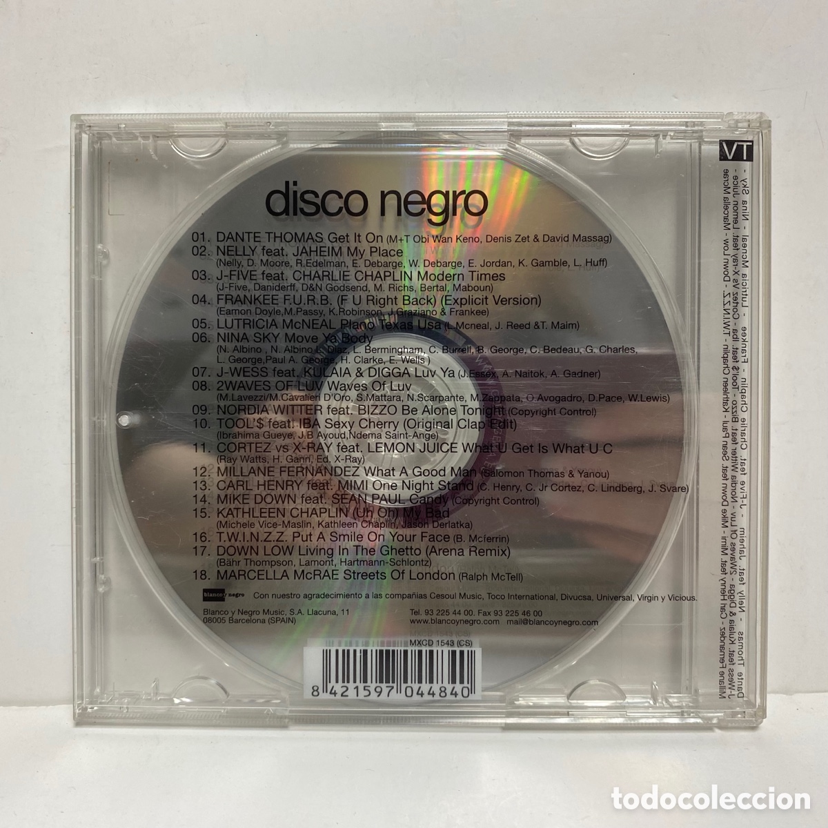 CDs de m&uacute;sica: Disco Negro Volumen 2 (CD) - Foto 2
