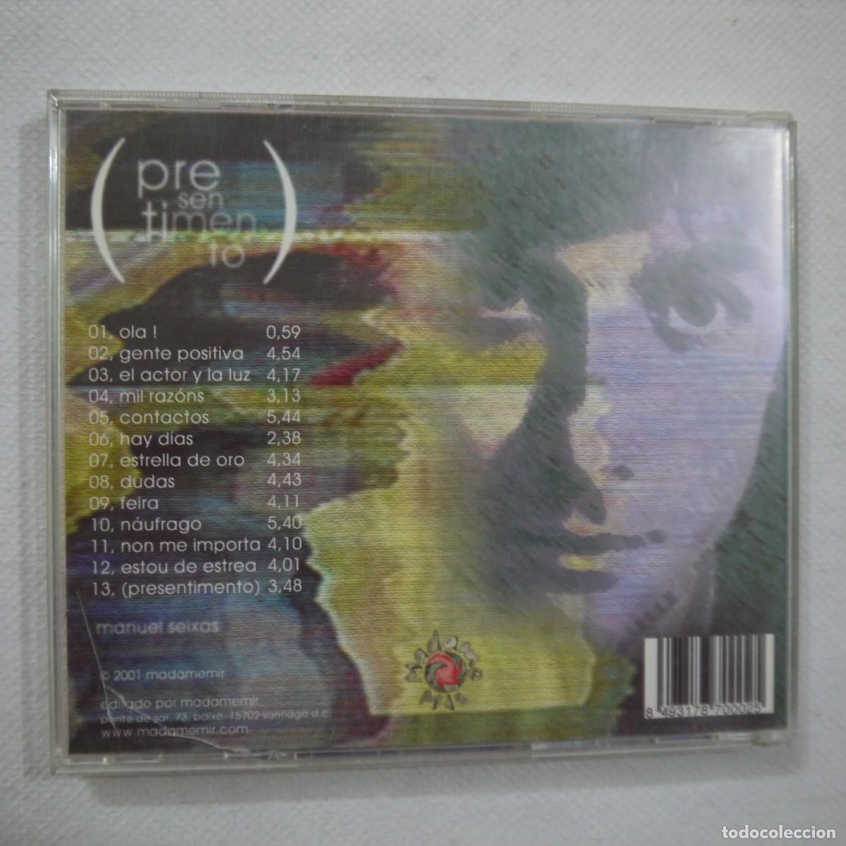 CDs de m&uacute;sica: MANUEL SEIXAS - PRESENTIMENTO - CD 2001 - Foto 3