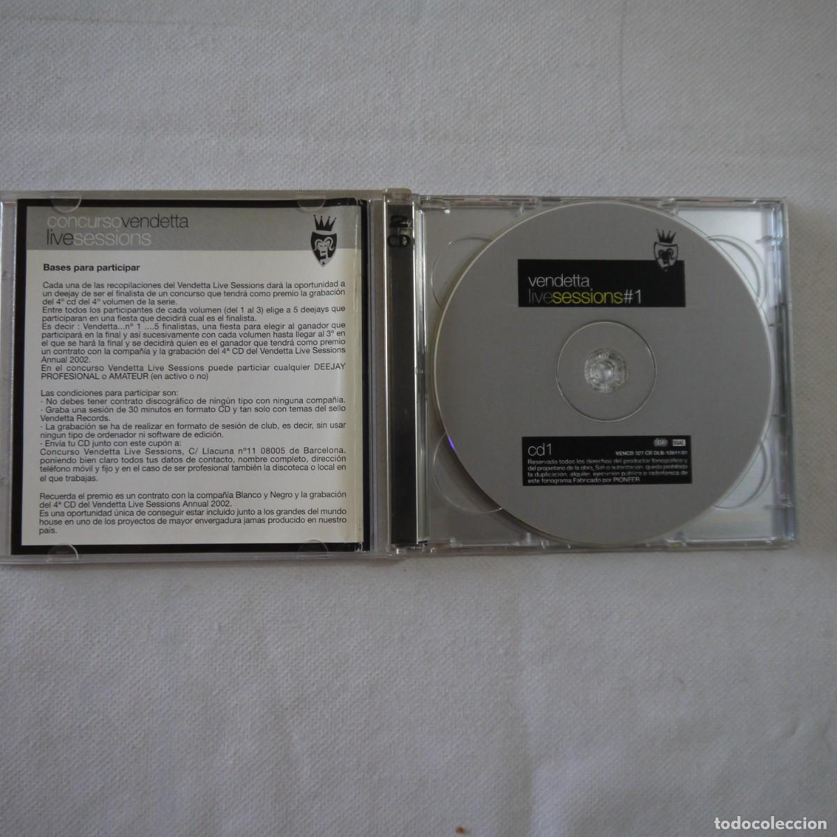 CDs de m&uacute;sica: PEDRO DEL MORAL - VENDETTA LIVE SESSIONS 1 - 2 CD - Foto 2