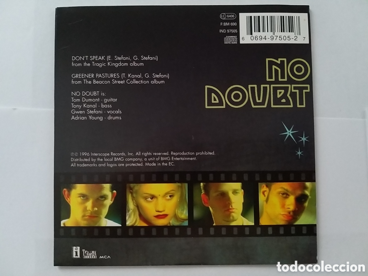 CDs de m&uacute;sica: NO DOUBT - TRAGIC KINGDOM + DONT SPEAK - 2 CD SET - Foto 7
