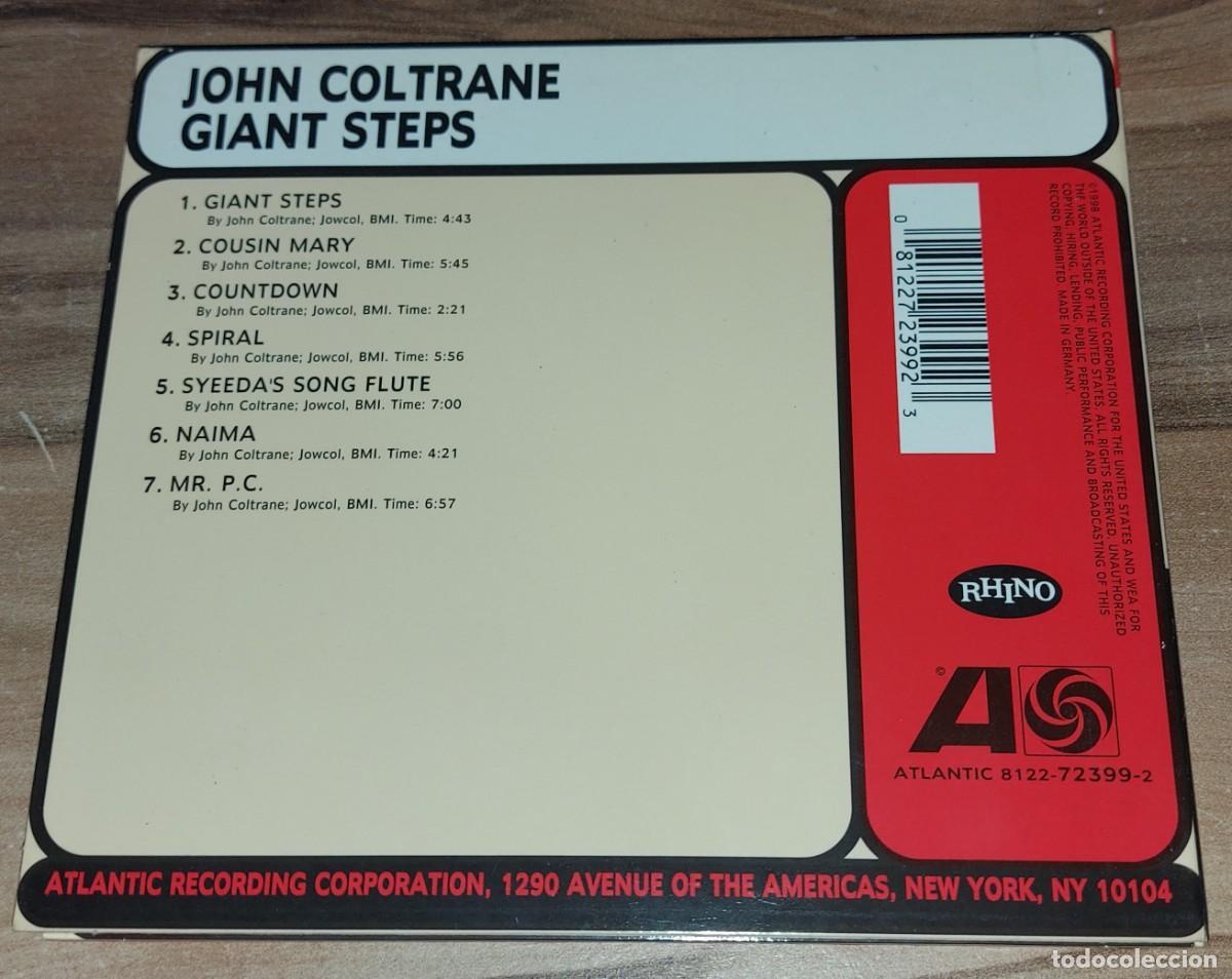 CDs de m&uacute;sica: CD JOHN COLTRANE GIANT STEPS ATLANTIC A&Ntilde;O 1998 - Foto 2