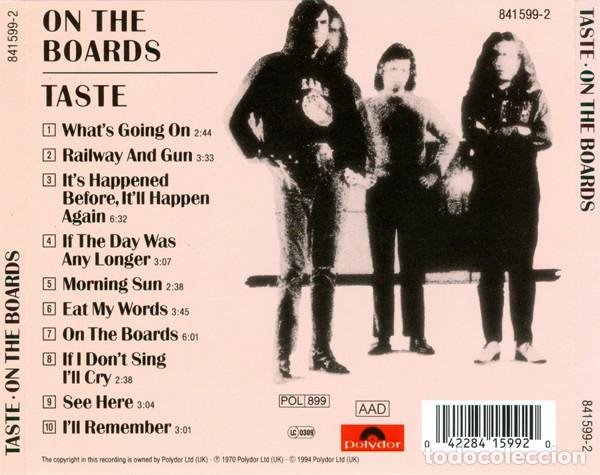 CDs de m&uacute;sica: Taste &ndash; On The Boards - Foto 3