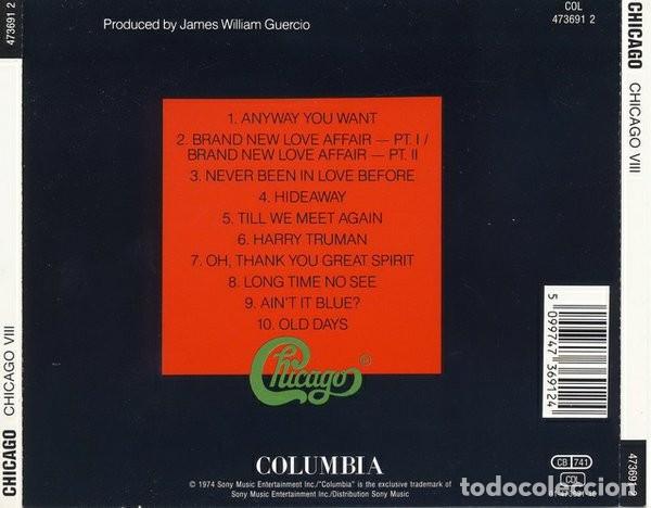 CDs de m&uacute;sica: Chicago &ndash; Chicago VIII - PRECINTADO !!! - Foto 3