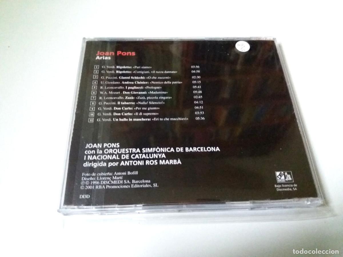 CDs de m&uacute;sica: JOAN PONS &rdquo;ARIAS&rdquo; CD 11 TRACKS - Foto 2