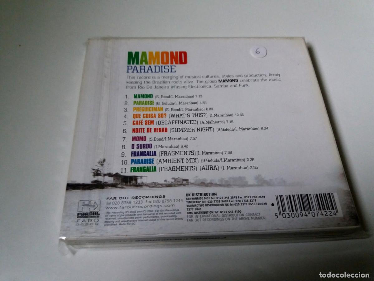 CDs de m&uacute;sica: MAMOND &rdquo;PARADISE&rdquo; CD 11 TRACKS COMO NUEVO - Foto 2