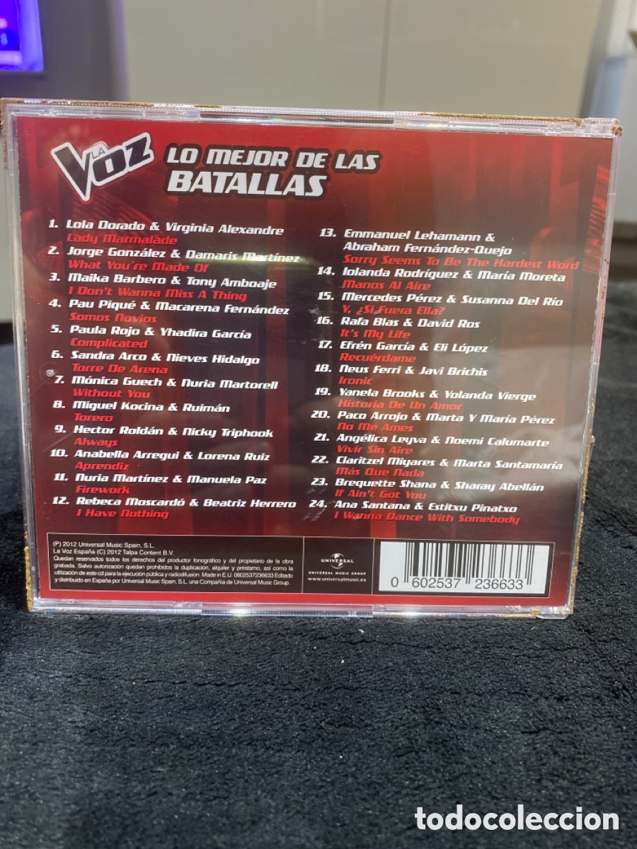 CDs de m&uacute;sica: CD LA VOZ. LO MEJOR DE LAS BATALLAS. - Foto 2