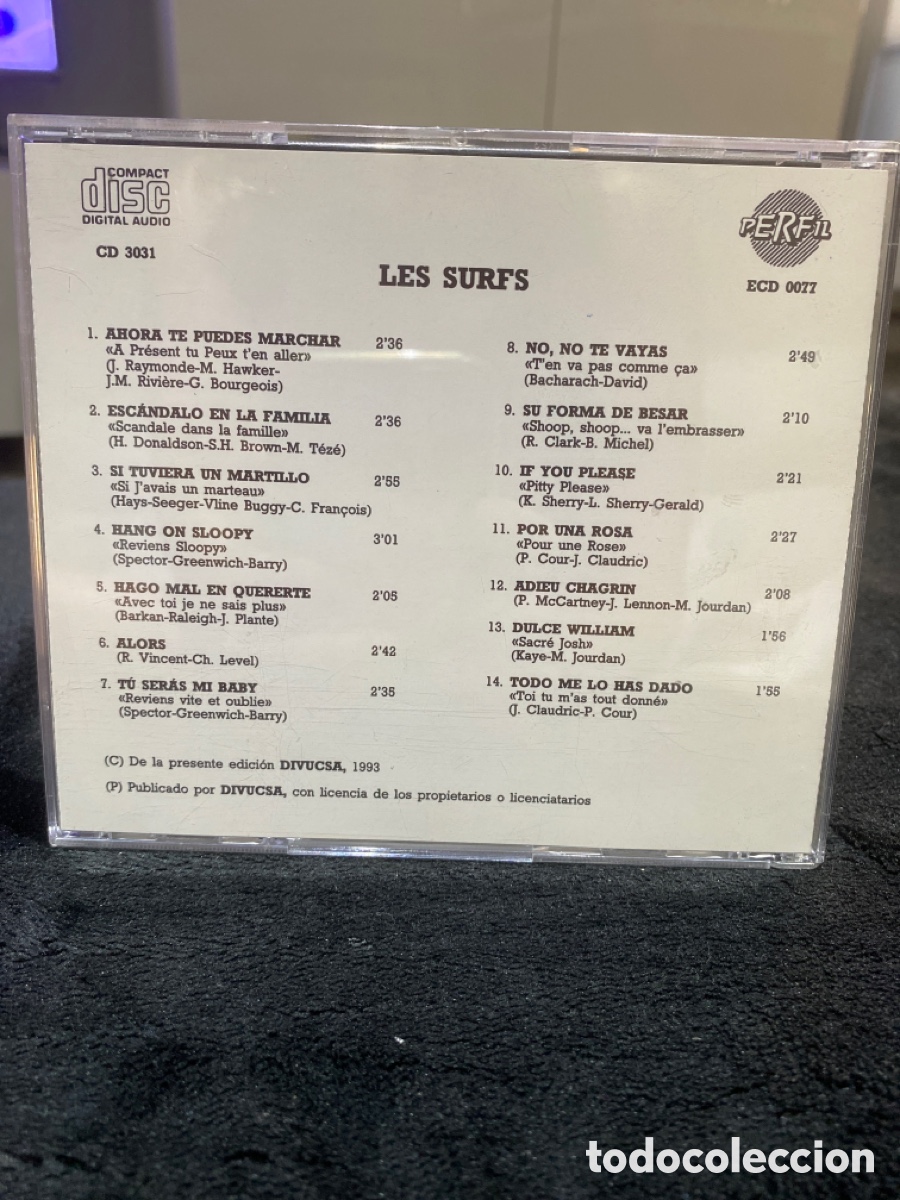 CDs de m&uacute;sica: CD LES SURFS. Cd como nuevo - Foto 2