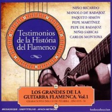 CDs de Música: VARIOS - TESTIMONIOS DE LA HISTORIA DEL FLAMENCO, LOS GRANDES DE LA GUITARRA