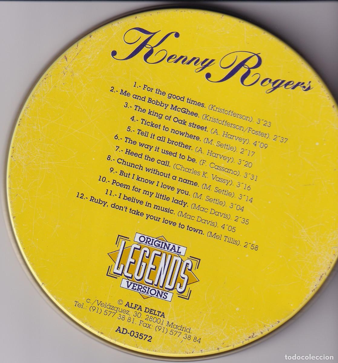 CDs de m&uacute;sica: Kenny Rogers - Legends - Foto 2