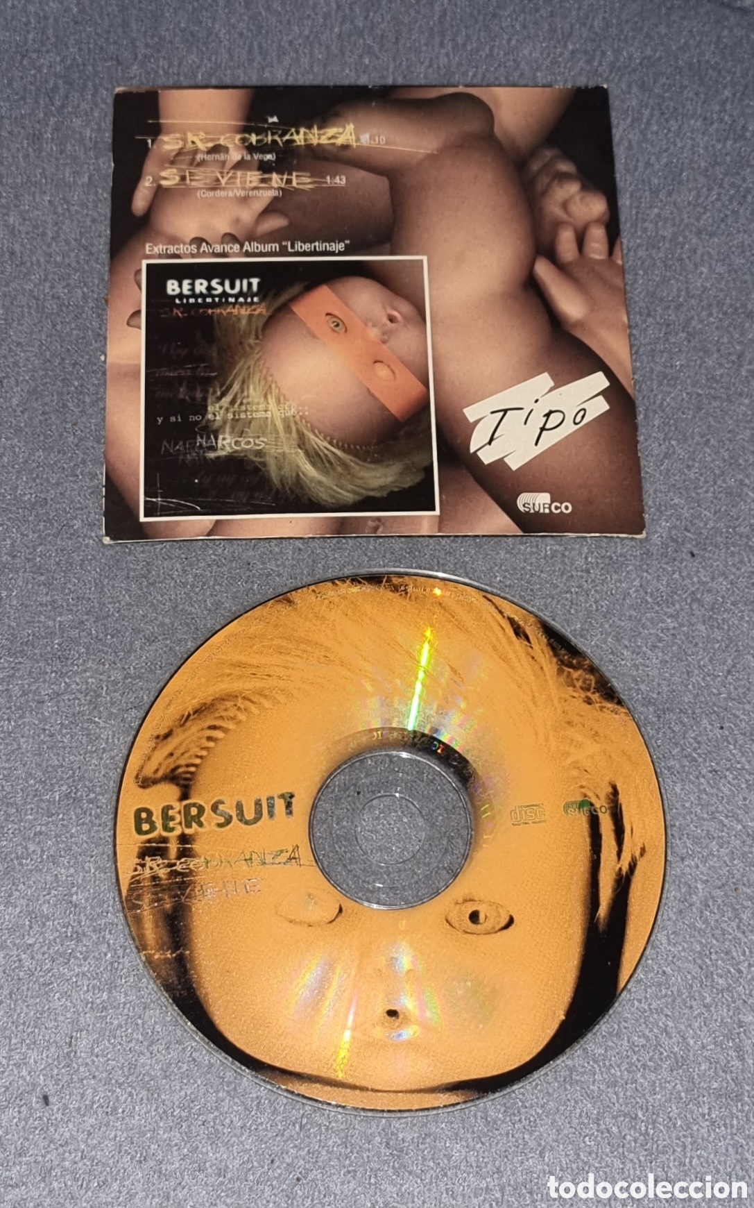 CDs de m&uacute;sica: BERSUIT / CD SINGLE PROMO / SR. COBRANZA - Foto 2