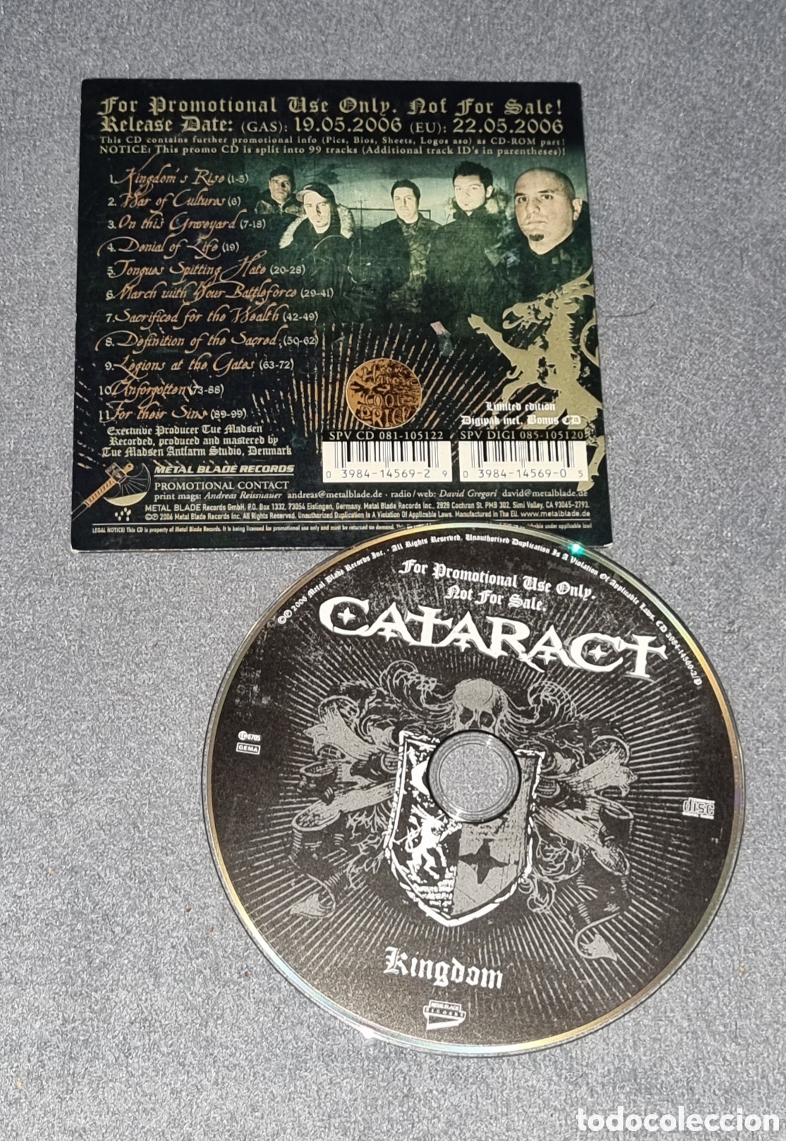 CDs de m&uacute;sica: CATARACT / CD PROMO 2006 GERMANY / KINGDOM - Foto 2