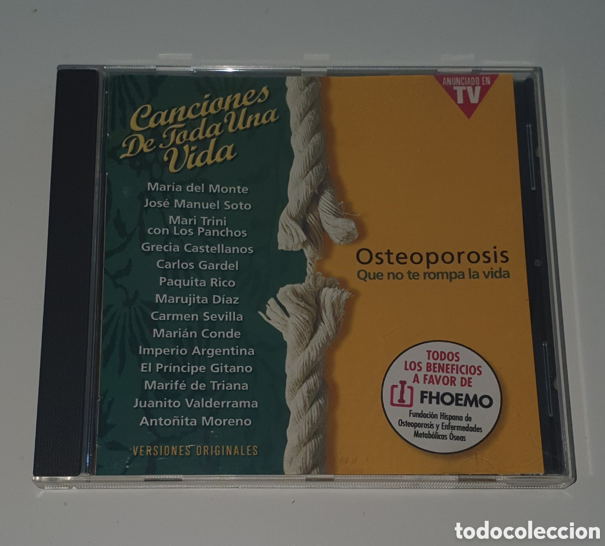 Musik-CDs: RECOPILATORIO / CD / OSTEOPOROSIS - CANCIONES DE TODA UNA VIDA