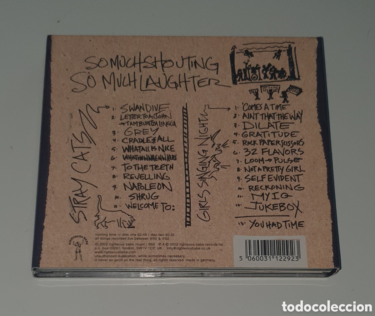CDs de m&uacute;sica: ANI DiFRANCO / 2CD / SO MUCH SHOUTING, SO MUCH LAUGHTER - Foto 3