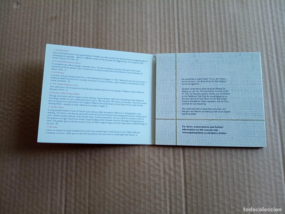 CDs de m&uacute;sica: JON SPIERS & JON BODEN - THROUGH & THROUGH CD DIGIPACK 2001 FOLK - Foto 2