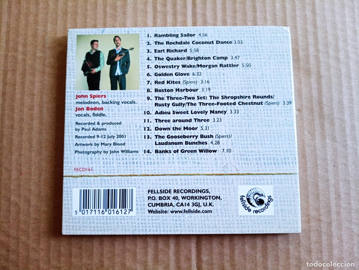 CDs de m&uacute;sica: JON SPIERS & JON BODEN - THROUGH & THROUGH CD DIGIPACK 2001 FOLK - Foto 4