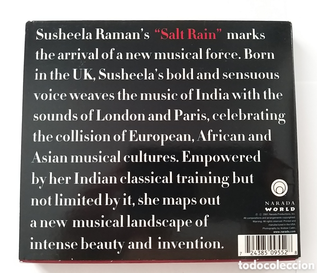 CDs de m&uacute;sica: SUSHEELA RAMAN - SALT RAIN - Foto 2