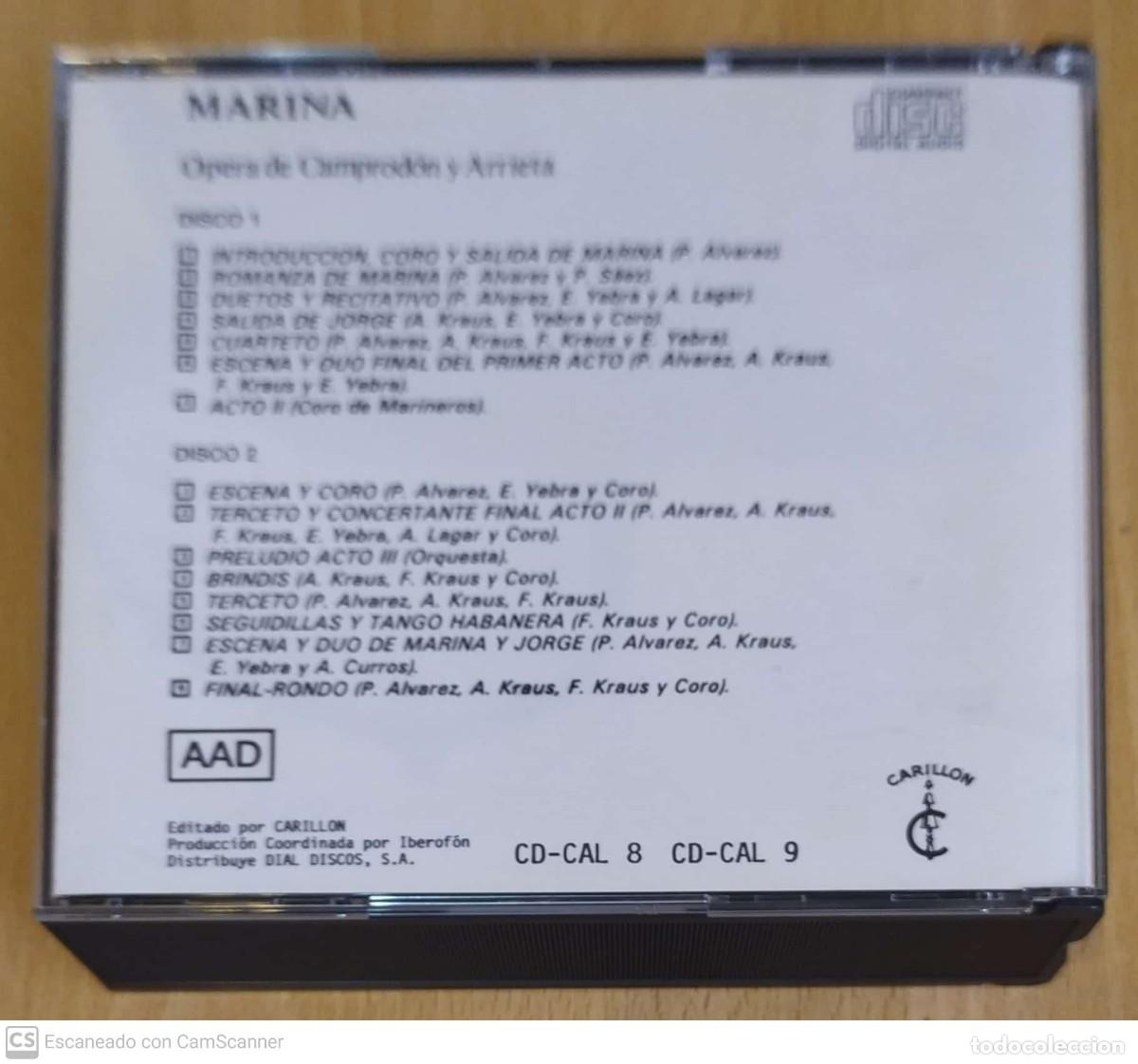 CDs de m&uacute;sica: ALFREDO KRAUS (MARINA) 2 CDs 1988 - Foto 2