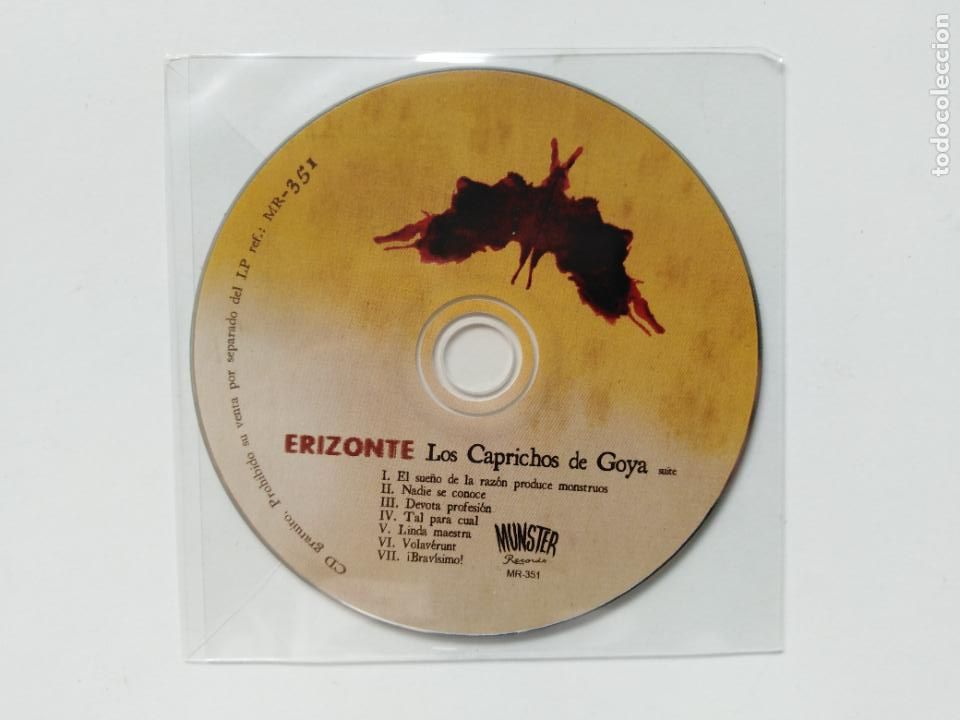 CD di Musica: Erizonte-Suite Los Caprichos De Goya (CD. Munster 2015) rock experimental, clasica. Mar Otra Vez.