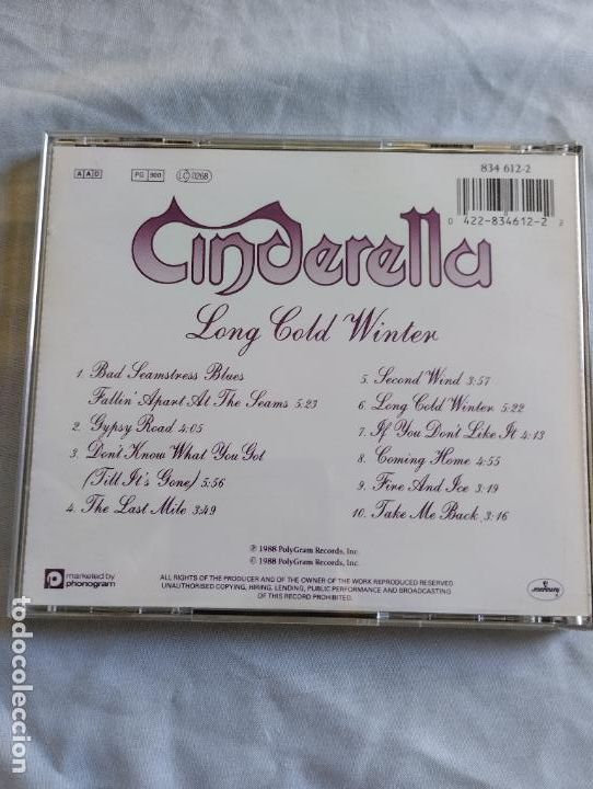 CDs de m&uacute;sica: CINDERELLA LONG COLD WINTER - Foto 2