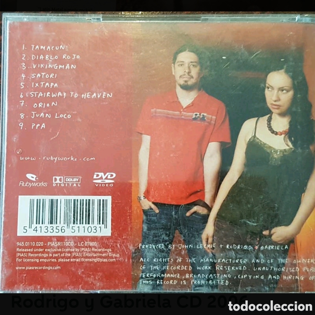 CDs de m&uacute;sica: Rodrigo y Gabriela CD 2006 - Foto 2