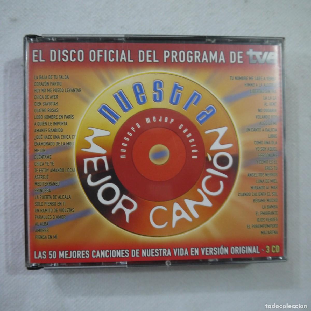 CDs de m&uacute;sica: NUESTRA MEJOR CANCI&Oacute;N - EL DISCO OFICIAL DEL PROGRAMA DE TVE - 3 CD - Foto 1