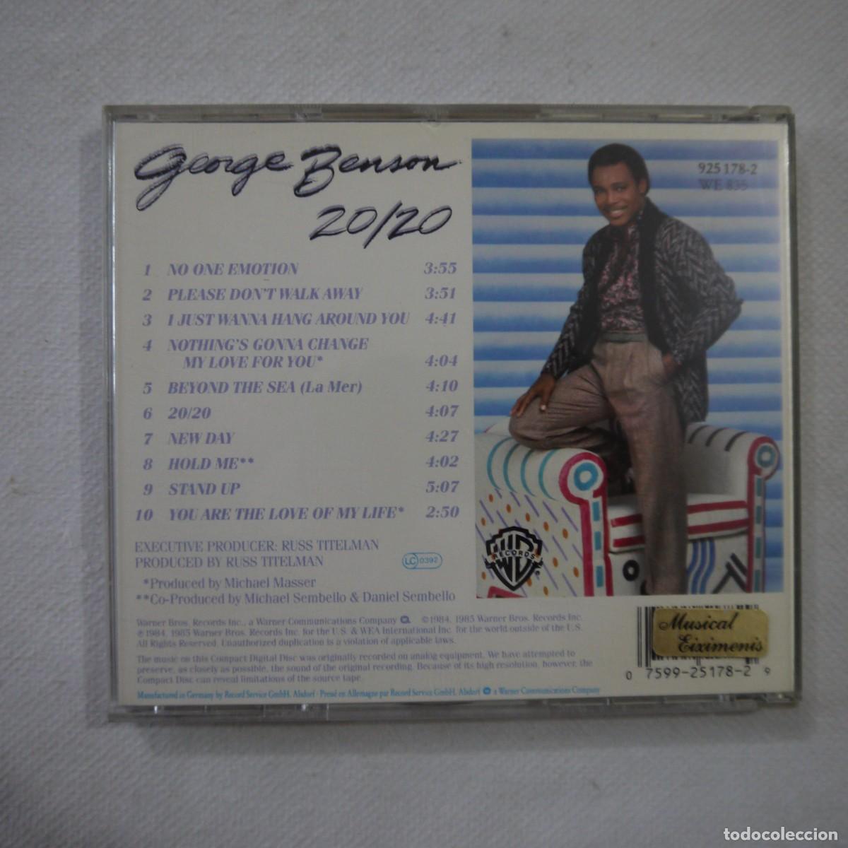 CDs de m&uacute;sica: GEORGE BENSON - 20/20 - CD - Foto 3