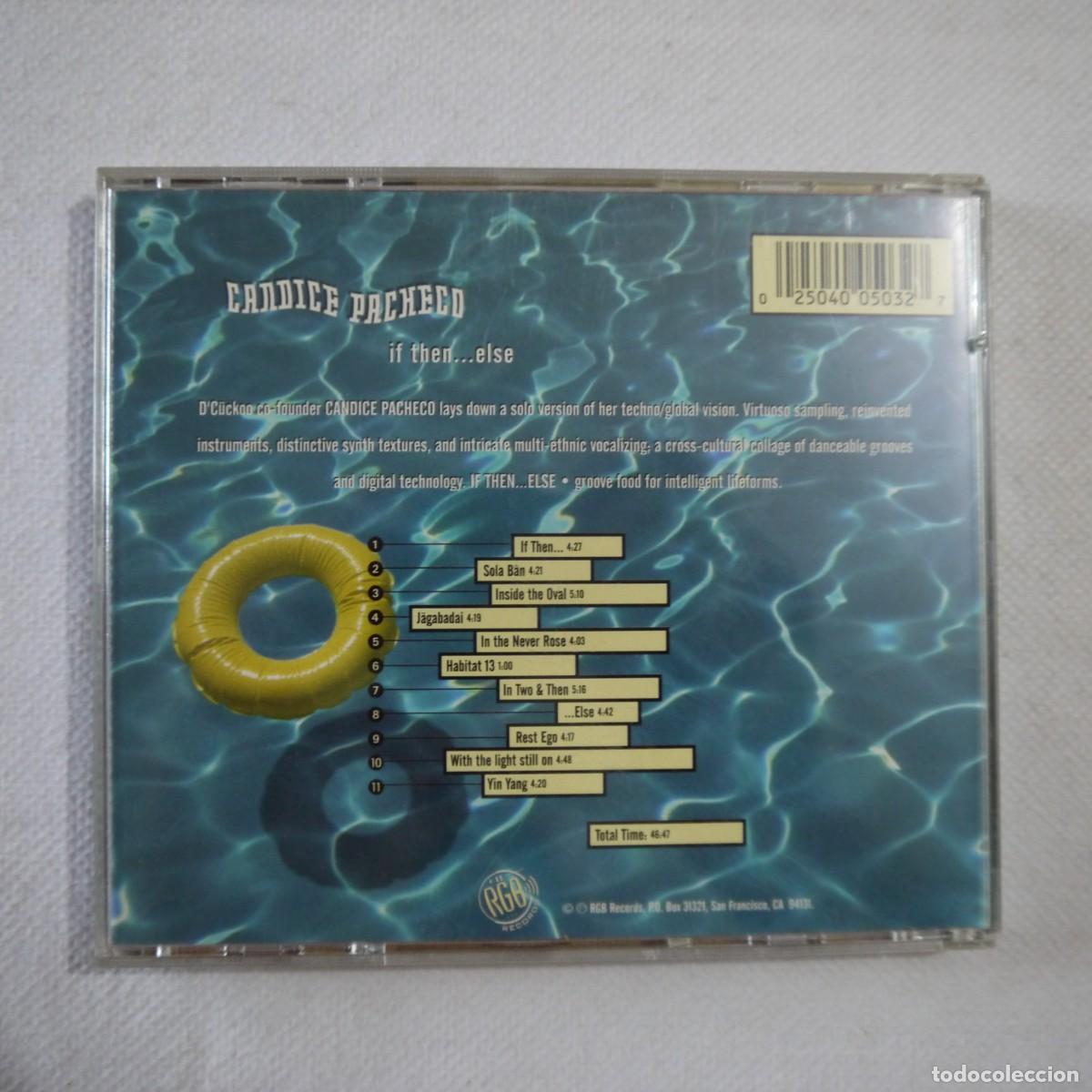 CDs de m&uacute;sica: CANDICE PACHECO - IF THEN&hellip; ELSE - CD 1995 - Foto 3