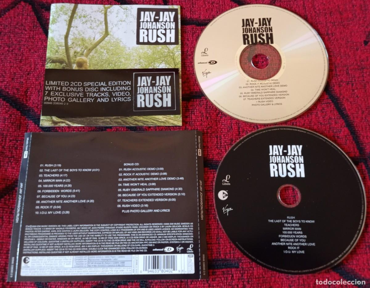 CDs de m&uacute;sica: JAY-JAY JOHANSON ** Rush ** ORIGINAL 2005 CD DOBLE - Foto 1
