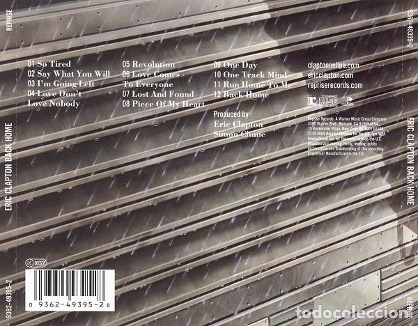 CDs de m&uacute;sica: Eric Clapton &ndash; Back Home - Foto 2